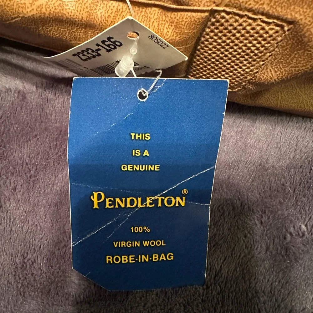 Pendleton Purple Throw Blanket with Gold Deer Motif